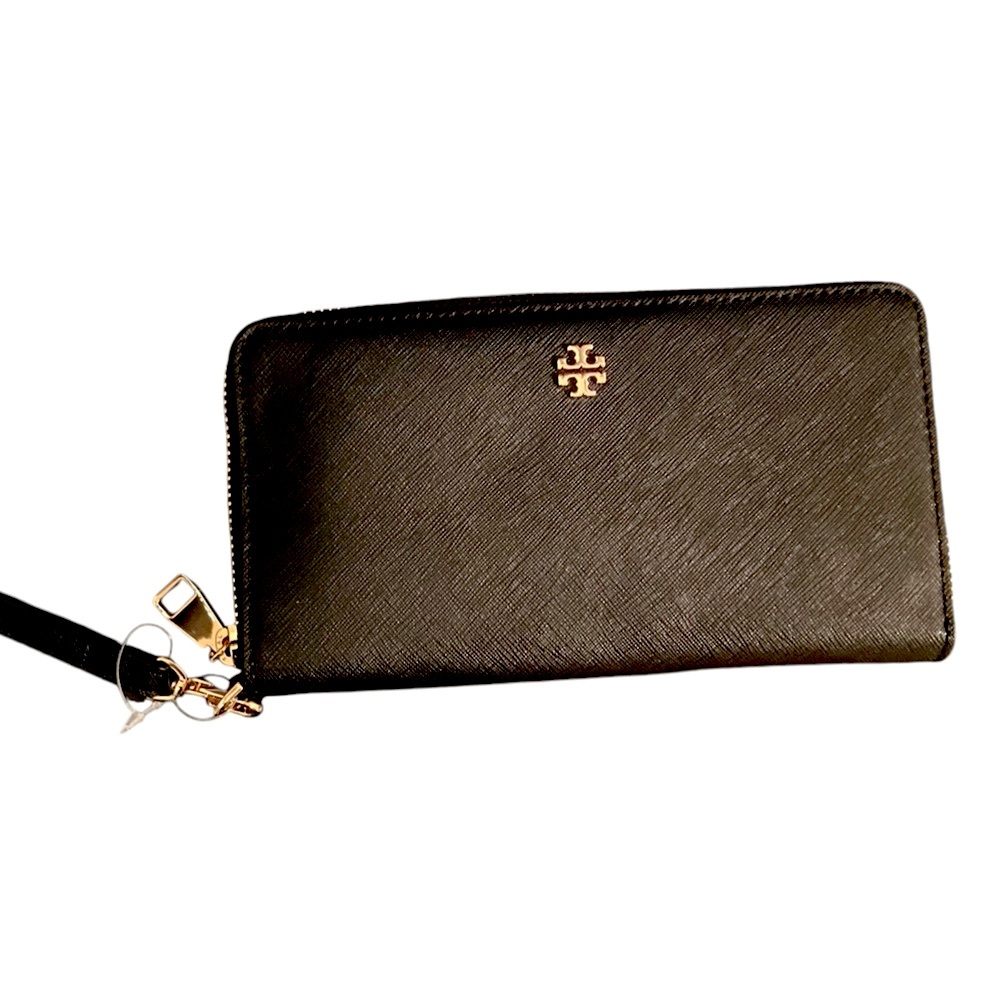 NWT Tory Burch Emerson black wallet. New but tag not attached.